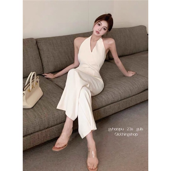 JUM CỔ YẾM QUẦN SUÔNG SANG CHẢNH HỞ LƯNG