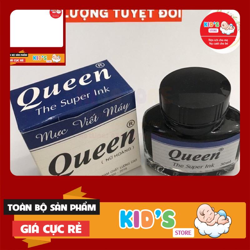 Mực Queen 3 màu tím/xanh/ đen/ Queen the super ink 30ml