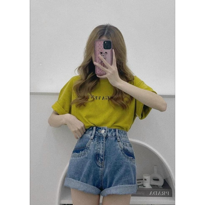 Áo phông nữ form rộng A.306, Áo thun nữ kiểu dáng đơn giản họa tiết BOTTEGA VENTEA | BigBuy360 - bigbuy360.vn