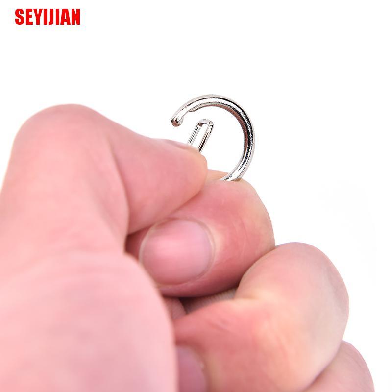 Set 10 Móc Khóa Bạc Bóng DIY
