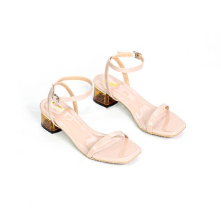 LiB - Giày Sandal Nữ Thời Trang Đế Vuông 3cm Quai Ngang S512