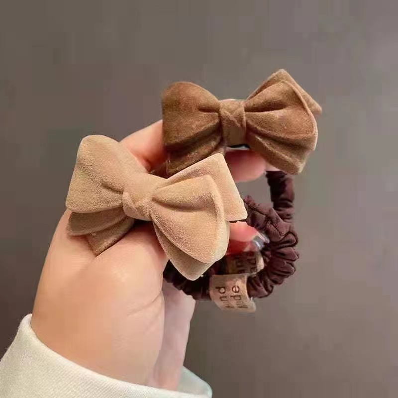 Dây Cột Tóc Co Giãn Hình Trái Tim Dễ Thương Thời Trang Cho Nữ