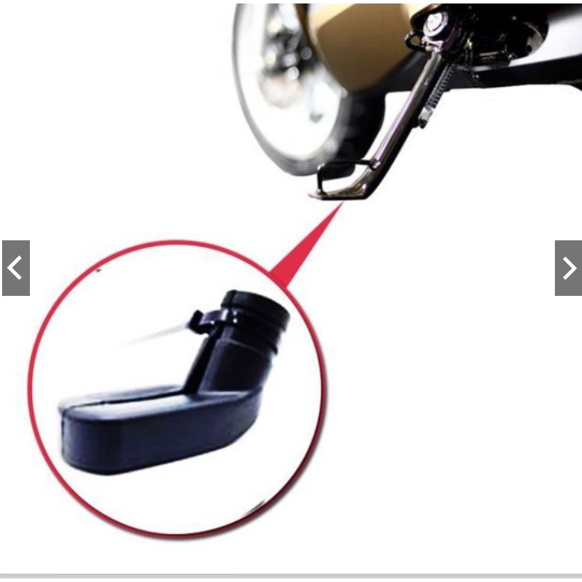 Bọc chân chống xe máy cao su nẹp sắt chồng trầy xước nền nhà, đỡ sước chân nếu bị vướng