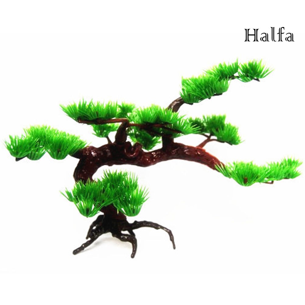Mô hình cây thông nhân tạo bằng nhựa trang trí hồ cá