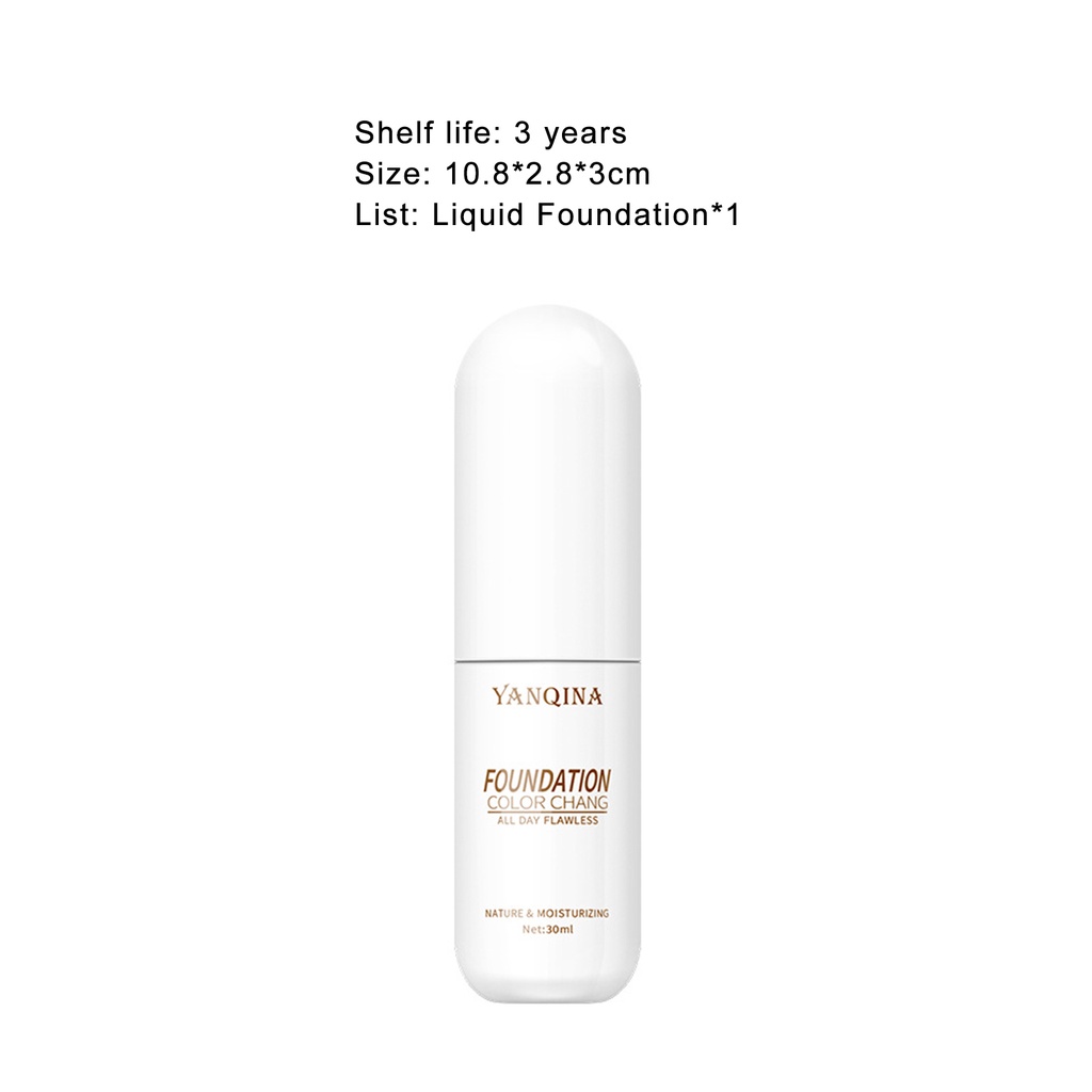 Kem nền che khuyết điểm dạng lỏng kiểm soát dầu thay đổi màu sắc
 | BigBuy360 - bigbuy360.vn