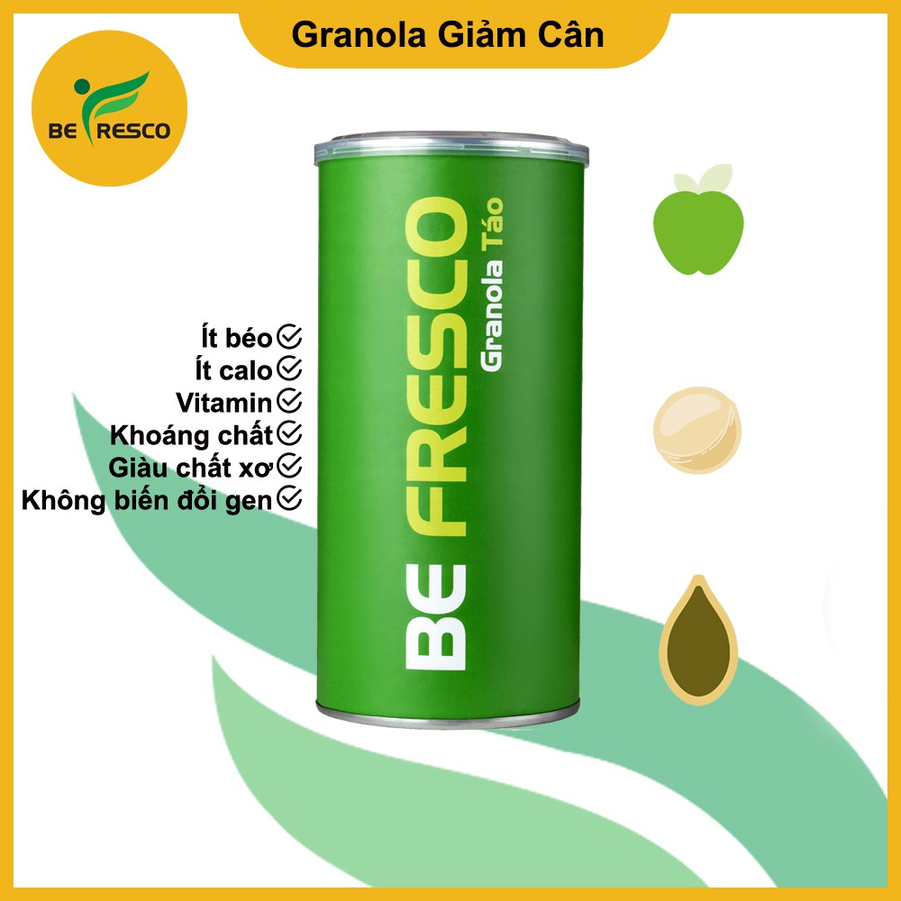 Ngũ Cốc Ăn Kiêng Granola Vị Táo Mix Hạt Macca Befresco | BigBuy360 - bigbuy360.vn