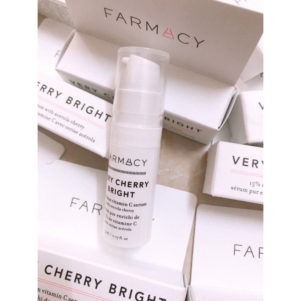 Tinh chất FARMACY Very Cherry Bright 15% Clean Vitamin C Serum with Acerola Cherry