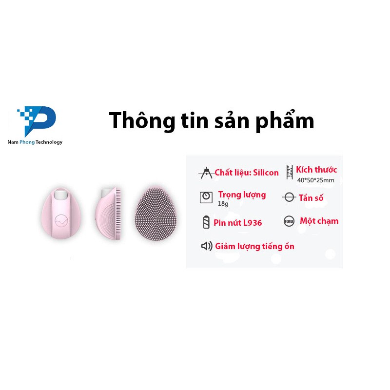 MÁY RỬA MẶT SILICON CHẠY PIN RUNG MINI CẦM TAY