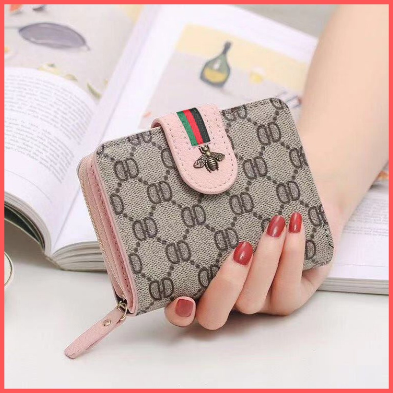 Ví nữ cầm tay mini ngắn nhỏ gọn bỏ túi nhiều ngăn thời trang cao cấp giá rẻ hình con ong