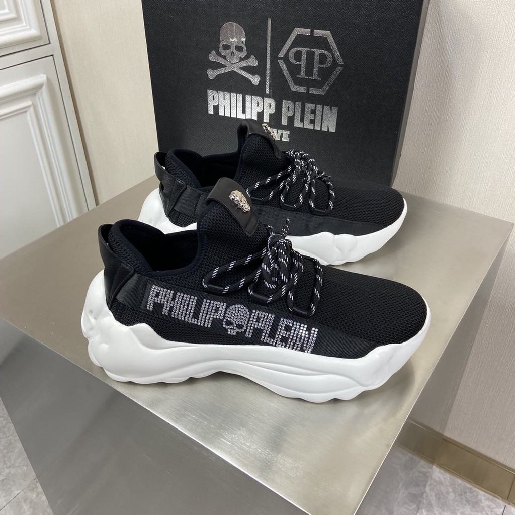 Giày sneakers thiết kế hầm hố, thể thao PHILIPP PLEIN da thật