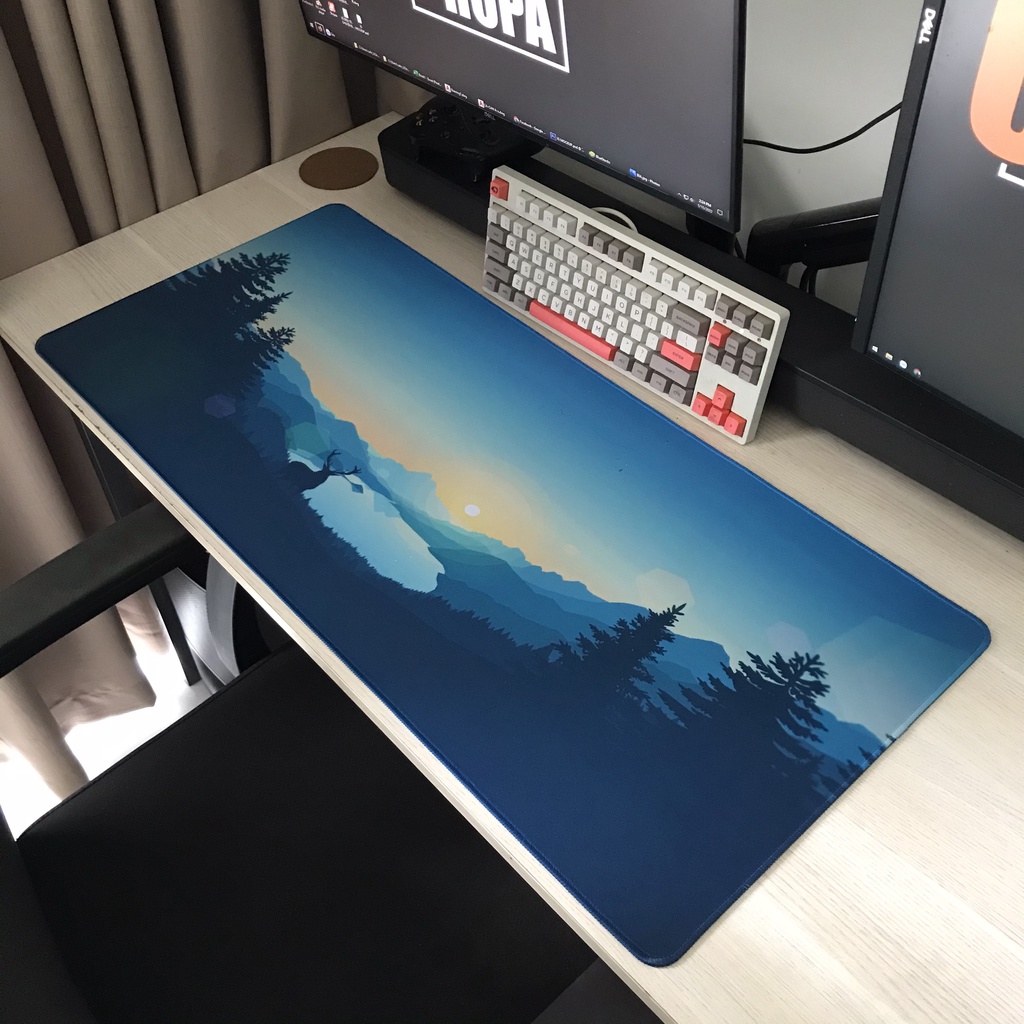 Lót Chuột - Pad Chuột - Mouse Pad - Landscape Vector - Size lớn (90x40 cm và 80x30 cm)