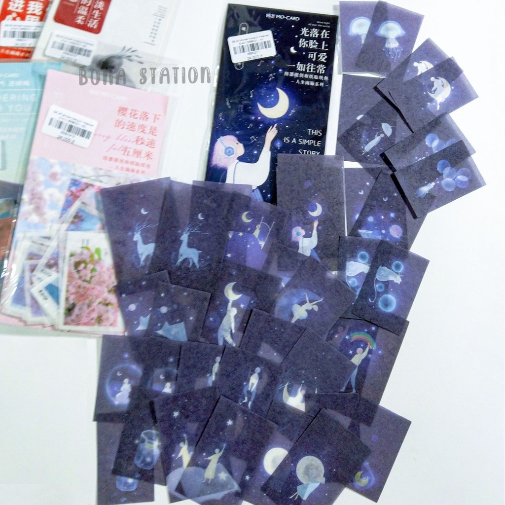 Bộ 40 sticker hình dán trang trí Heaven &amp; Art | BSB021