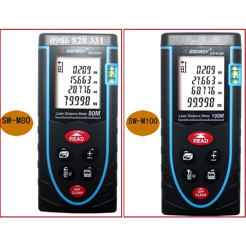 Thước đo khoảng cách Laser SNDWAY SW M80