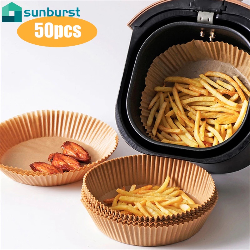 Set 50 Giấy Lót Nướng Bánh Chống Dính Chịu Nhiệt Cao 20cm Dùng Một Lần