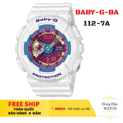 Đồng hồ nữ Baby-G BA-112-7A full phụ kiện [Hưng Hân Shop]