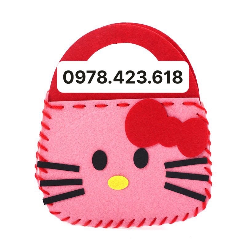 Set túi vải hoạt hình cho bé tự khâu - đồ chơi trung thu sáng tạo