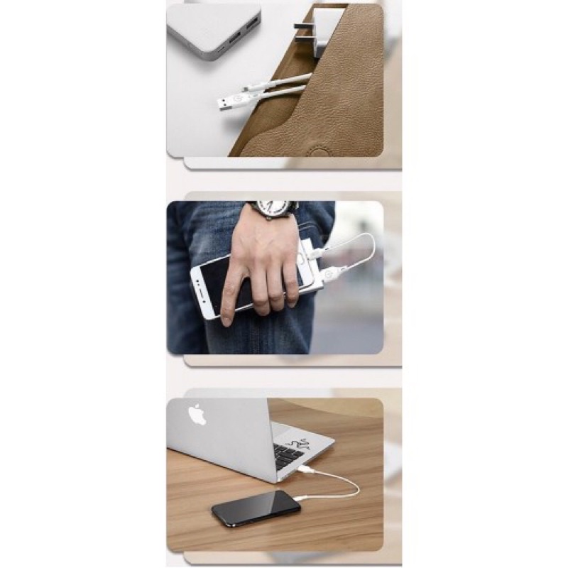 Dây Cáp Ngắn 25 CM Dùng Kèm Pin Dự Phòng BYZ X2 Cho Các Dòng Điện Thoại iPhone, Oppo, Samsung, Vivo, Realme, Xiaomi,...