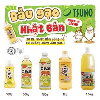 Dầu gạo cao cấp tsuno nhật bản-120/170/240k