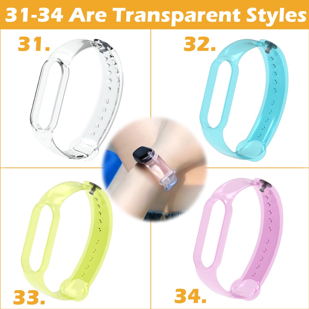 Dây đeo silicon mềm thay thế cho đồng hồ thông minh Xiaomi Mi Band 5 / 6 40 màu