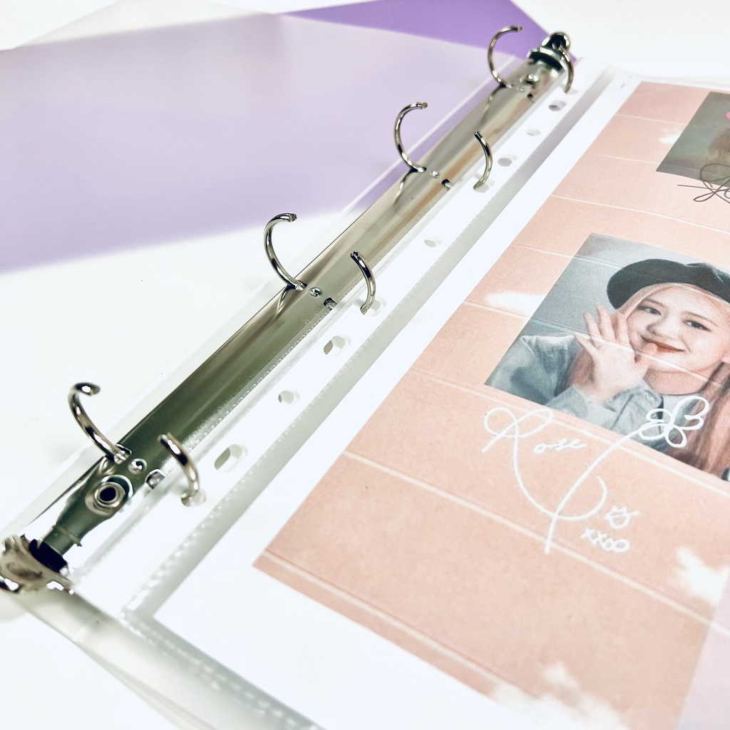 Binder Sổ còng A4 4 còng bìa sổ còng nhựa collect book đựng ảnh Buka