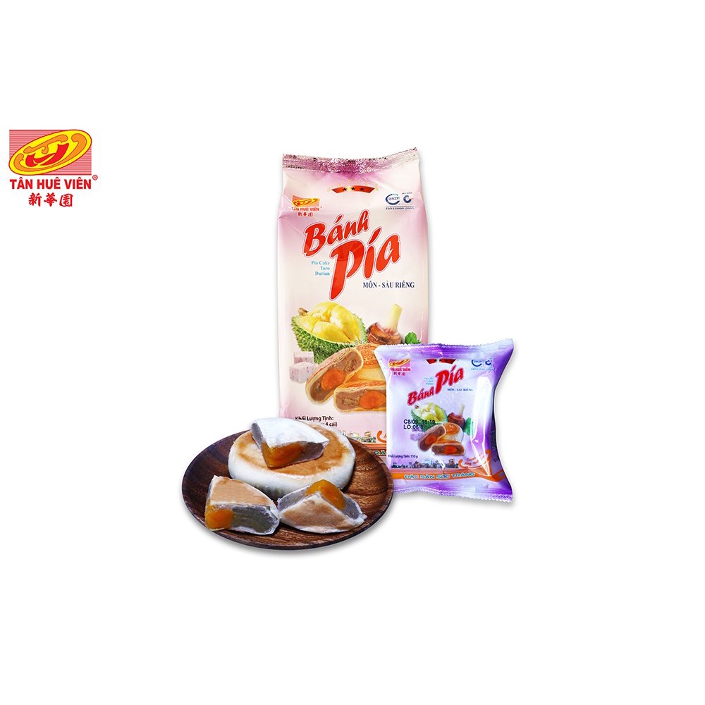 Bánh pía khoai môn sầu riêng 3 sao Tân Huê Viên 440g