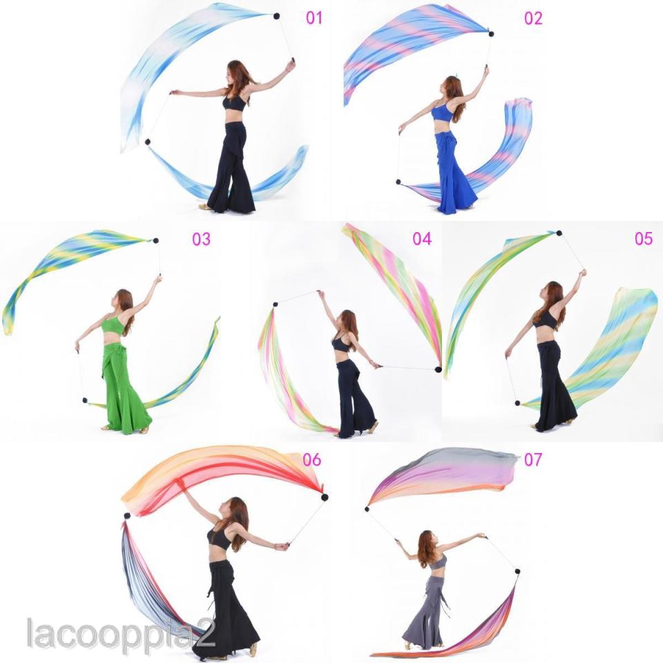 Mạng Che Mặt Bằng Lụa Nhiều Màu Sắc Dùng Múa Bụng Lacooppia2 # 01