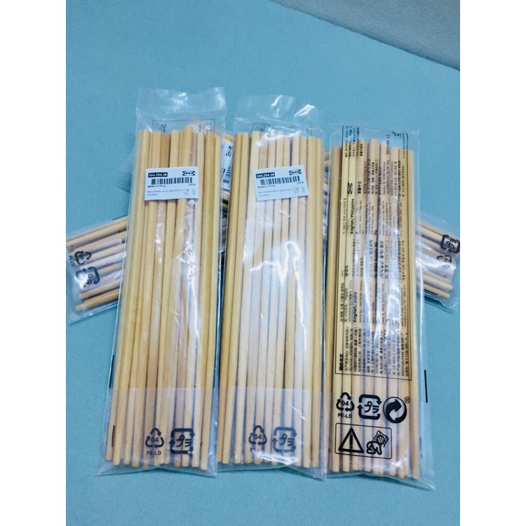 Set 10 đôi đũa tre chính hãng IKEA Thái Lan
