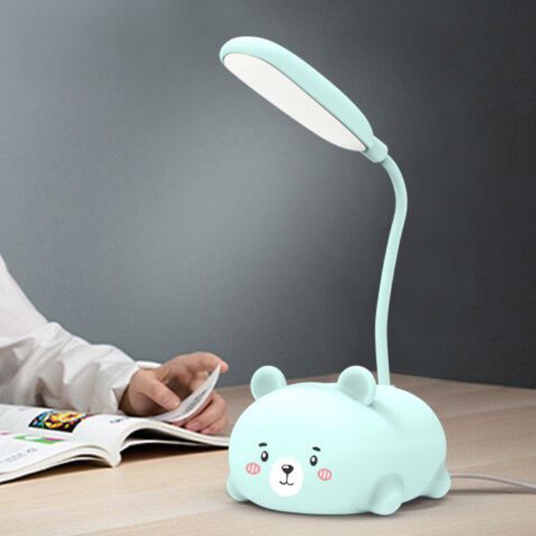 Đèn học để bàn hình thú  KUTE , đèn LED kêt nối USB, đèn MINI trag trí bàn học.