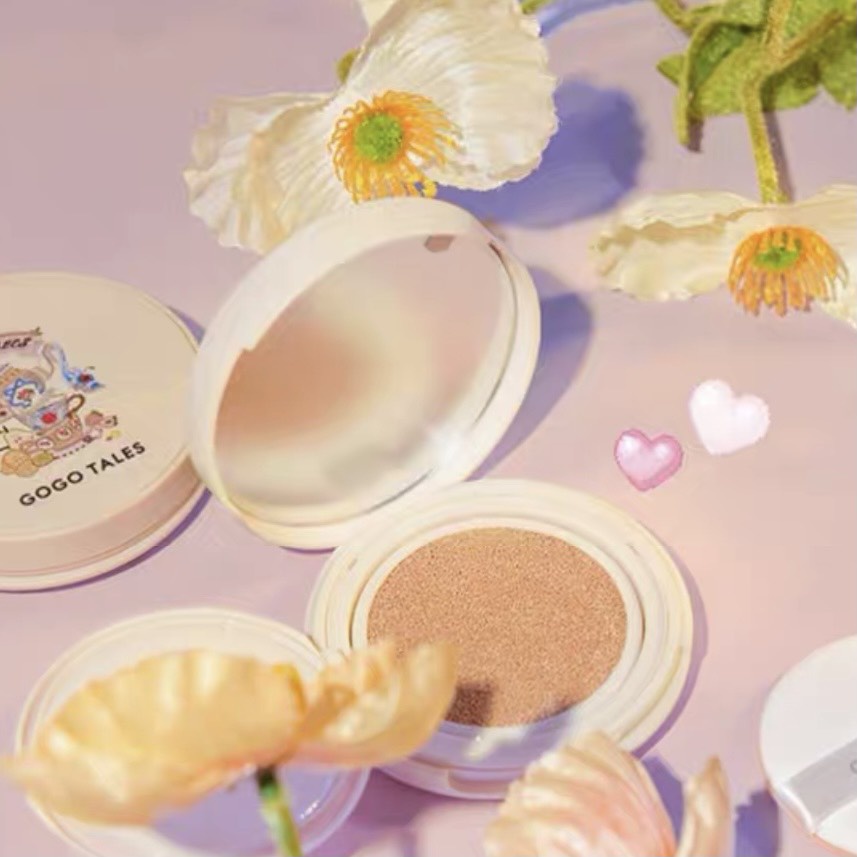 Phấn nước GOGO TALES mỏng nhẹ mềm mịn độ che phủ cao Bright Flawless Air Cushion tặng kèm 1 lõi thay thế GT277 GOGO86 | BigBuy360 - bigbuy360.vn