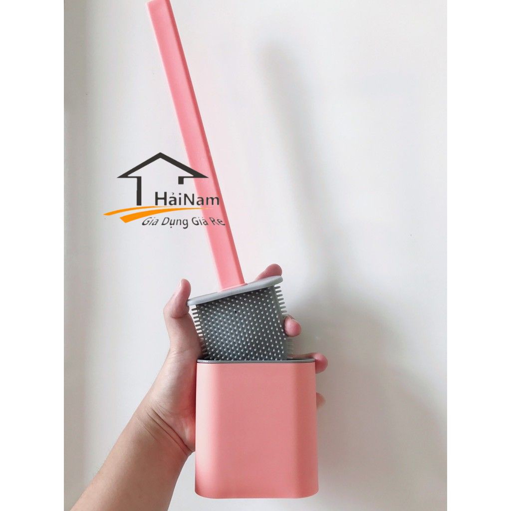 ⭐FREESHIP⭐ Chổi vệ sinh nhà tắm, cọ silicon vệ sinh bồn cầu toilet Pulito