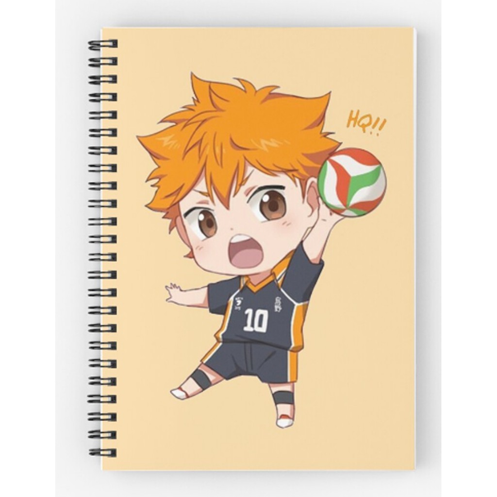 Sổ anime haikyuu nhiều mẫu gáy xoắn