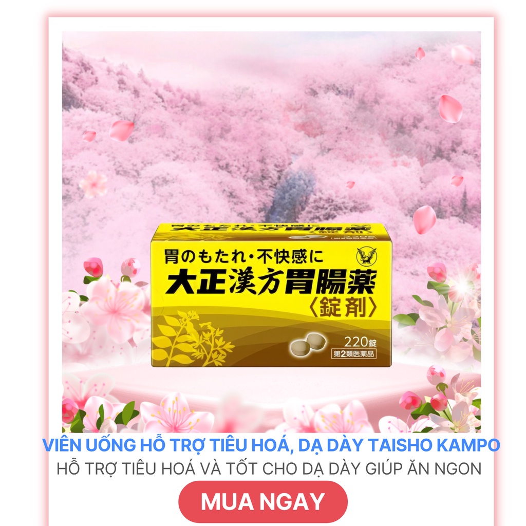 Viên uống hỗ trợ tiêu hóa, dạ dày Taisho Kampo (220 viên)