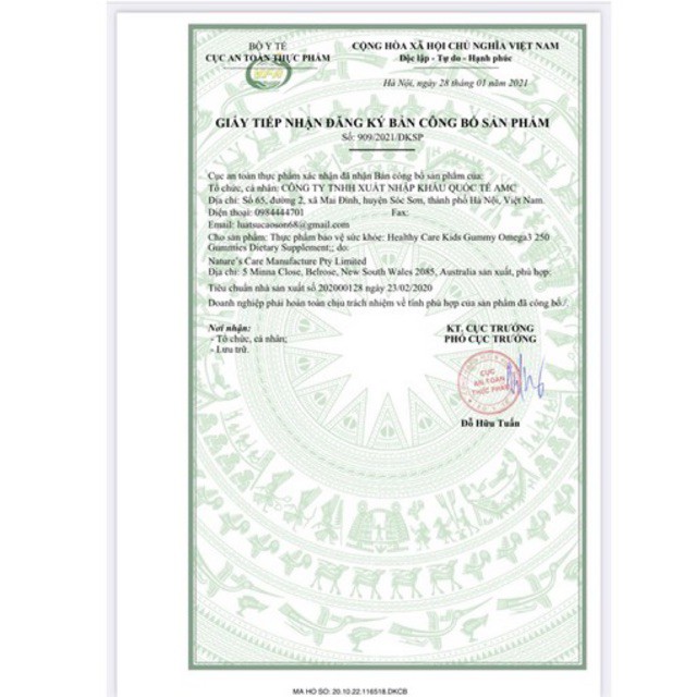 - Kẹo dẻo bổ sung Omega 3 cho bé Healthy Care Delicious Gummy Omega 3 250 viên