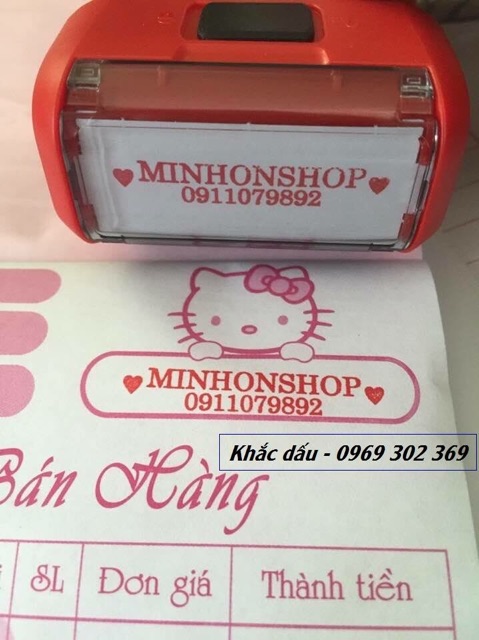 DẤU SHOP BÁN HÀNG CỠ BÉ 14x37mm