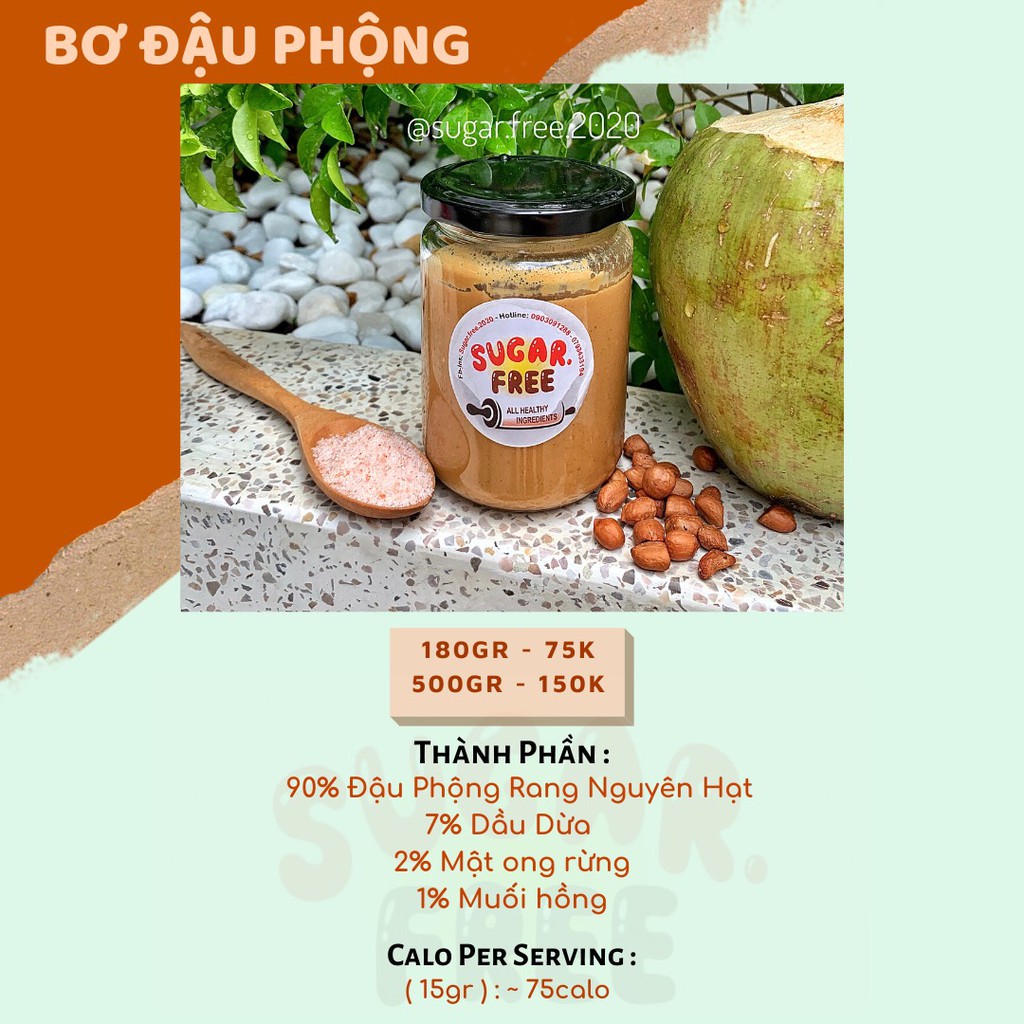 Bơ đậu phộng không đường