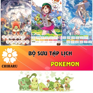 Tổng hợp mẫu lịch treo tường của anime Pokemon 2021