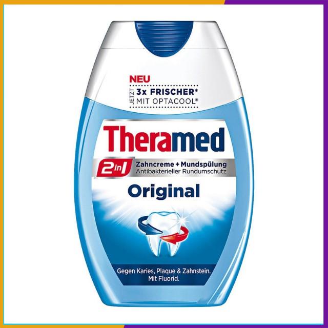 Kem đánh răng Theramed 2in1 Đức Dạng ống dẹp