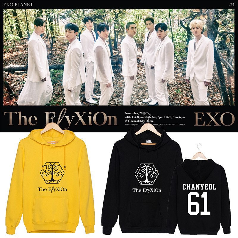 Áo Hoodie EXO PLANET #4 - The ElyXiOn Concert TEE 2018