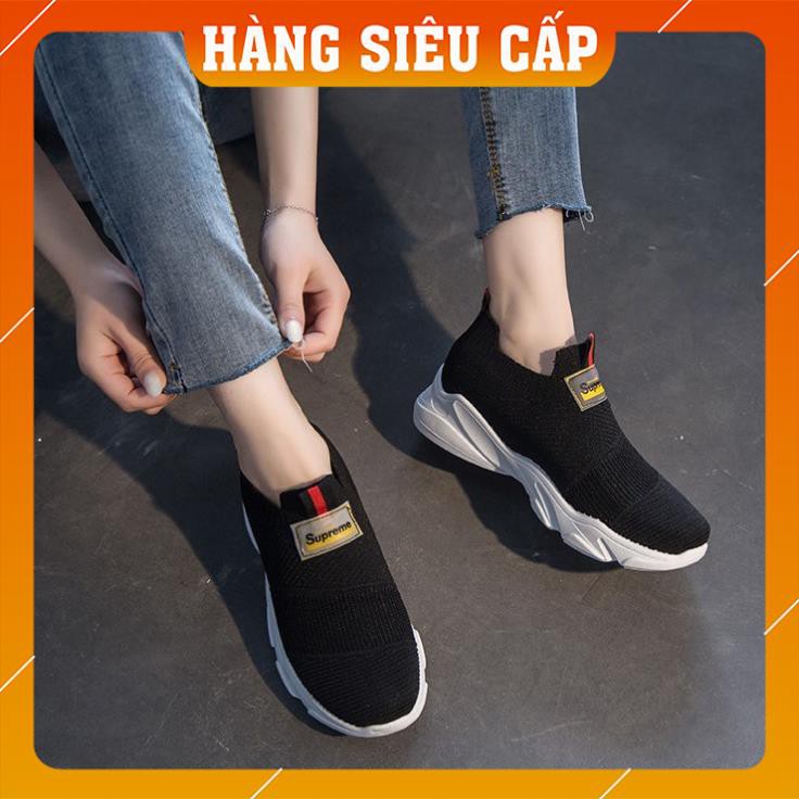 GIÀY LƯỜI NỮ,GIAỲ MỌI NỮ ĐẾ ĐỘN ,GIAỲ SLIP ON HÀNG HIỆU GIÁ RẺ (ĐEN - HỒNG) GN384 | BigBuy360 - bigbuy360.vn