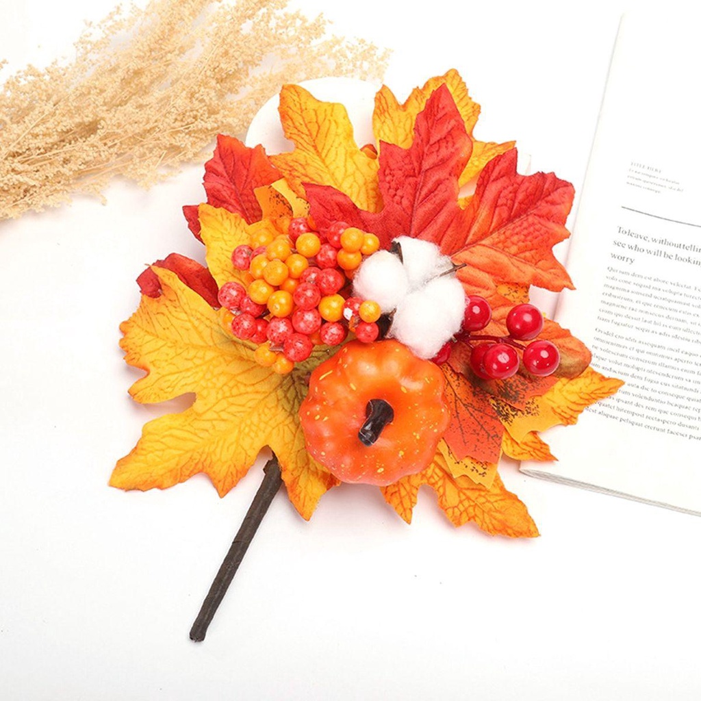 Lá Phong Nhân Tạo Dùng Trang Trí Tiệc Cưới / Halloween / Giáng Sinh