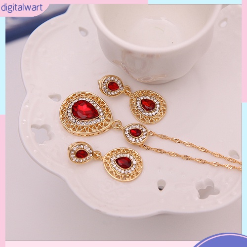 Bộ trang sức đính đá kiểu dáng sang trọng cho nữ