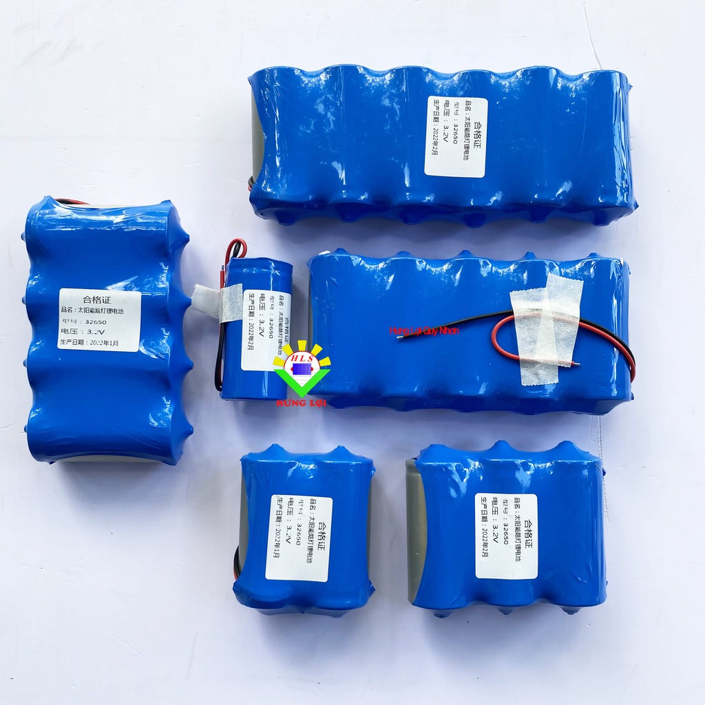Pin sắt LiFePO4 32650 3.2V 5Ah - 10Ah - 15Ah - 20Ah  - 25Ah  - 30Ah  kèm mạch bảo vệ cho đèn năng lượng mặt trời
