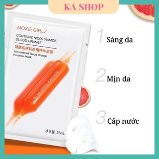 Mặt Nạ 🧡 FREESHIP🧡 Dưỡng Da, Mặt Nạ Giấy Dưỡng Trắng Da Nội Địa Trung IMAGES Chiết Xuất Cam Đỏ