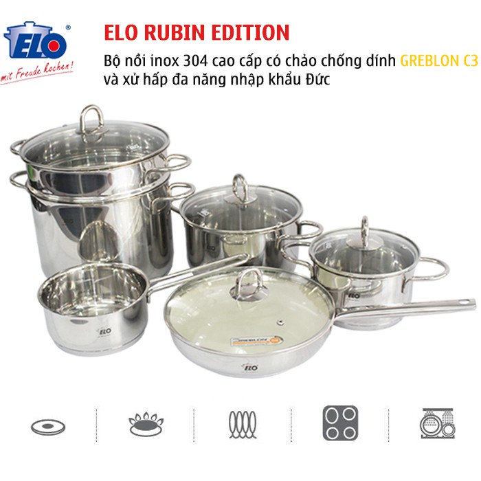 BỘ NỒI ELO NEW RUBIN EDITION- Germany