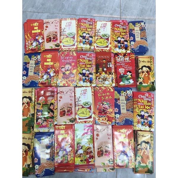 Combo 100 lì xì truyền thống tết Giáp Thìn 2024