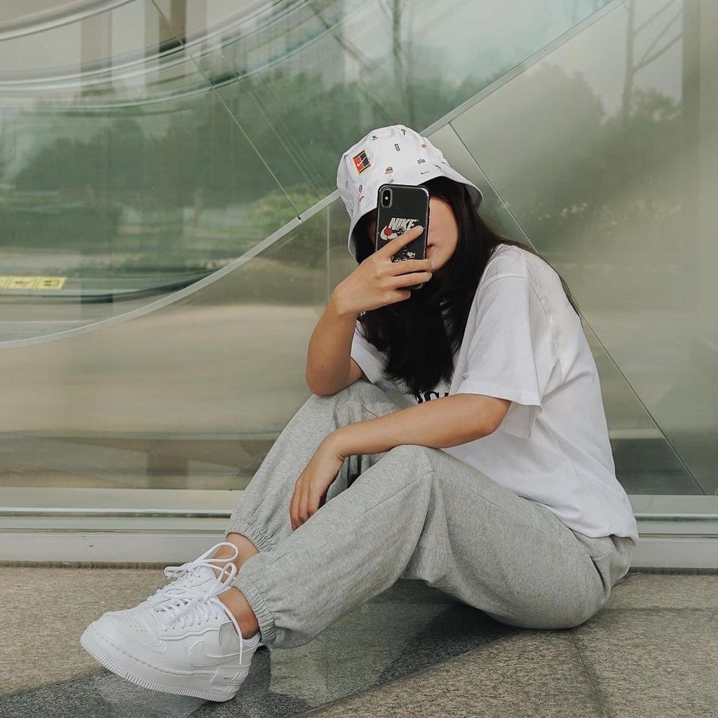 [CHÍNH HÃNG] Giày thể thao NIKE AIR FORCE 1 SHADOW ALL WHITE