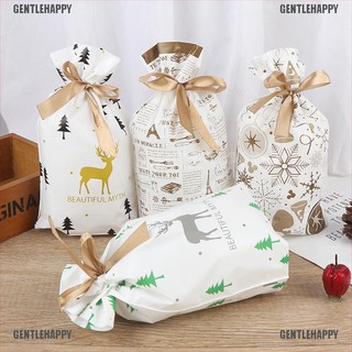 Set 10 Túi Đựng Bánh Kẹo Chủ Đề Giáng Sinh