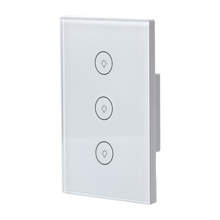 Công Tắc Cảm Ứng TUYA TC-US-3CH Trắng - Hỗ Trợ Google Assistant