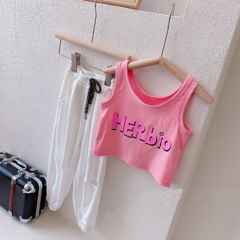 Áo lá yếm in chữ mới mùa hè Hàn Quốc cho nữ