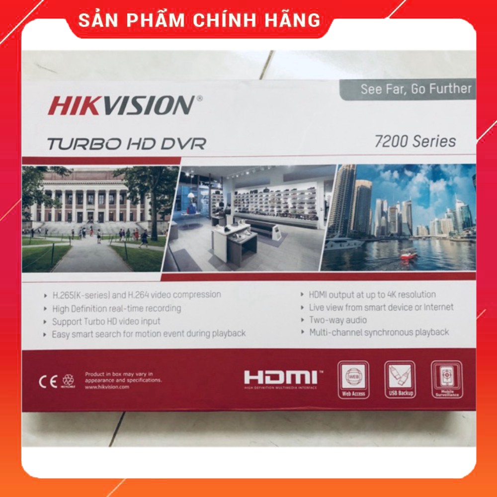 Đầu ghi 8 kênh Hikvision 7208HGHI-F1/N Turbo HD 3.0 8 kênh.